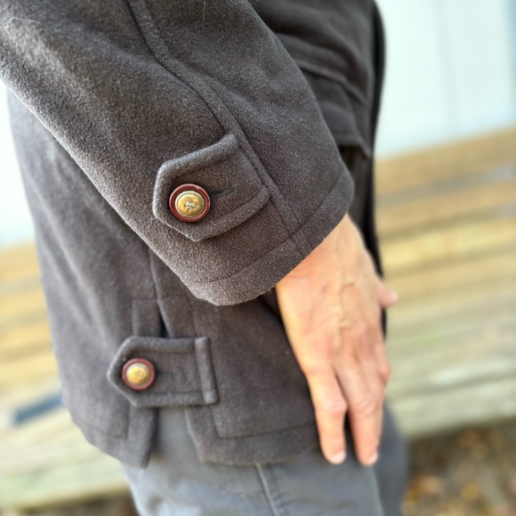 MARIO VALENTE Parka—Wool & Cashmere Blend—Mens 38—Plaid Lining—Made in ITALY—VG+ - Picture 5 of 16